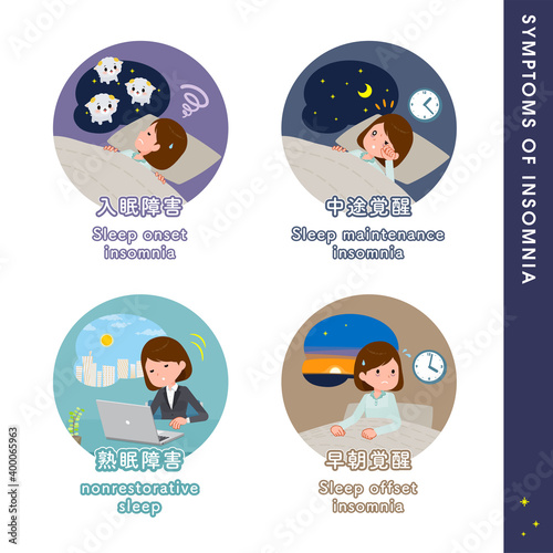 flat type business women_Symptoms of insomnia