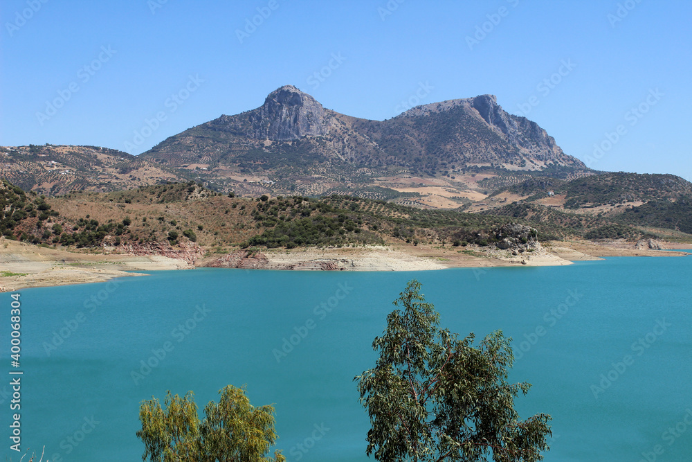 Zahara Reservoir - El Gastor in the province of Cadiz (Spain)