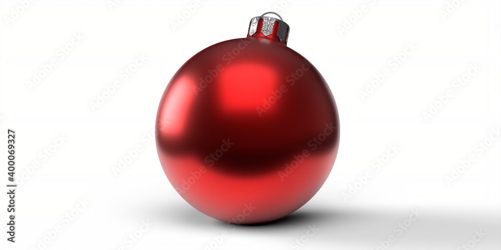 Christmas colorful ball isolated on white background. Christmas toys. 3d render Christmas colorful ball isolated on white background. Christmas toys. 3d render