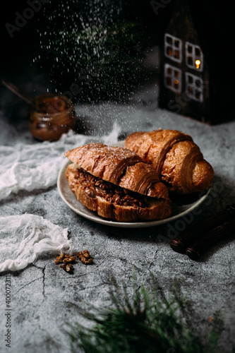 background, bakery, bread, breakfast, brown, cake, coffee, croissant, croissants, croissants and coffee, cup, delicious, dessert, drink, food, french, fresh, homemade, meal, morning, new years breakfa photo