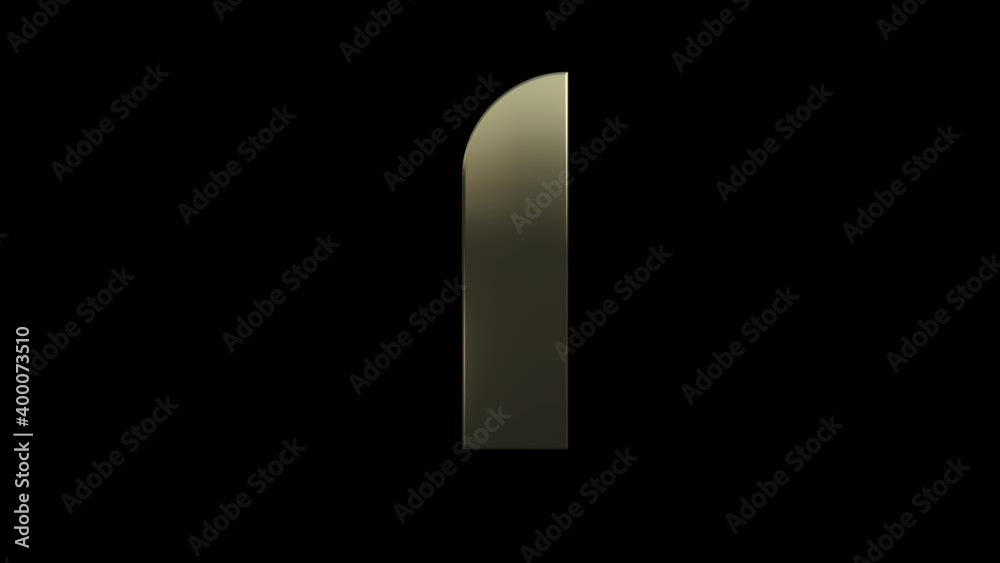 Metal Number 1 motion graphics with alpha channel Metal Number 1 motion graphics with alpha channel