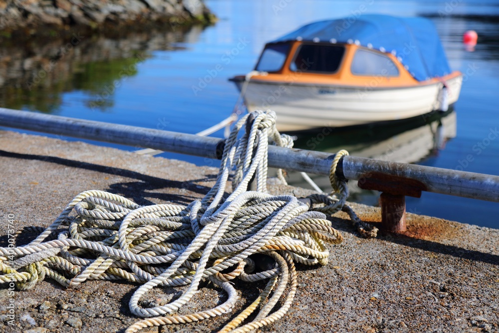 Fishing boat rope