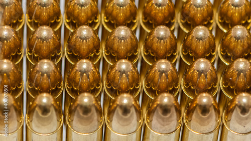 photo of various 9mm pistol bullets photo
