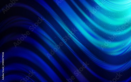 Dark BLUE vector pattern with night sky stars. Modern abstract illustration with Big Dipper stars. Smart design for your business advert.
