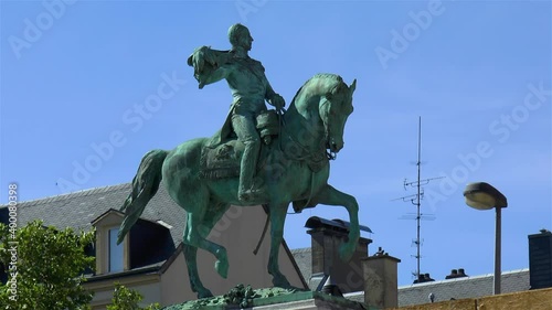 Equestrian statue of Grand Duke William II, statue équestre Guillaume II, Luxembourg. photo