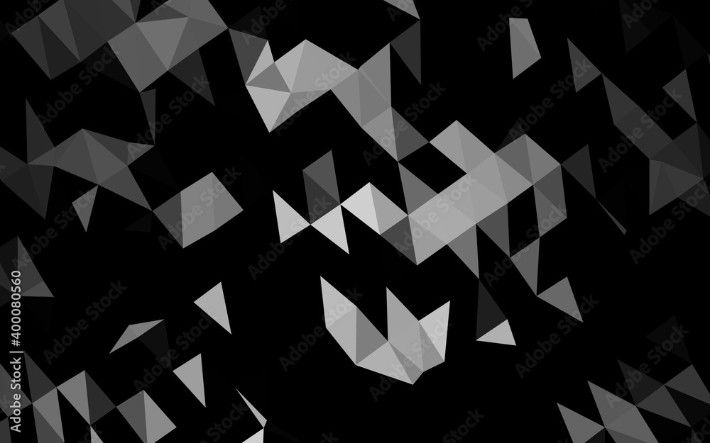 Dark Silver, Gray vector polygonal pattern. Dark Silver, Gray vector polygonal pattern.
