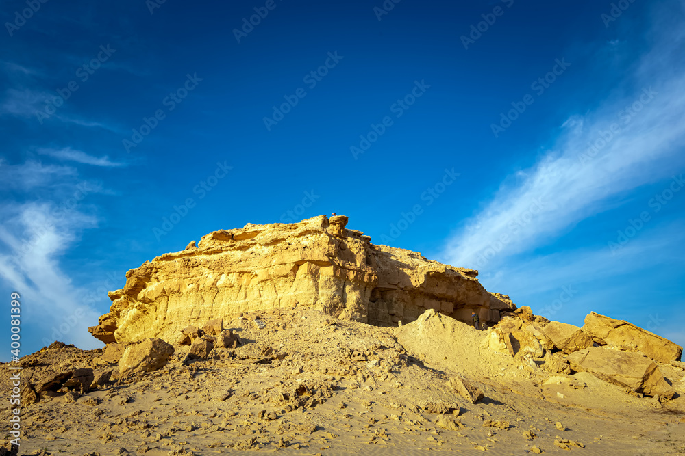 Fototapeta premium Desert landscape near Al Sarar Saudi Arabia.