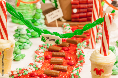 Gingerbread House Christmas Tree Farm