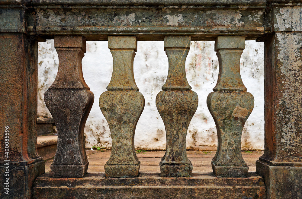 Fototapeta premium Church balustrade in Tiradentes, Minas Gerais, Brazil
