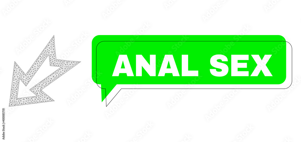 Shifted Anal Sex Green Phrase Balloon And Arrow Left Down Mesh