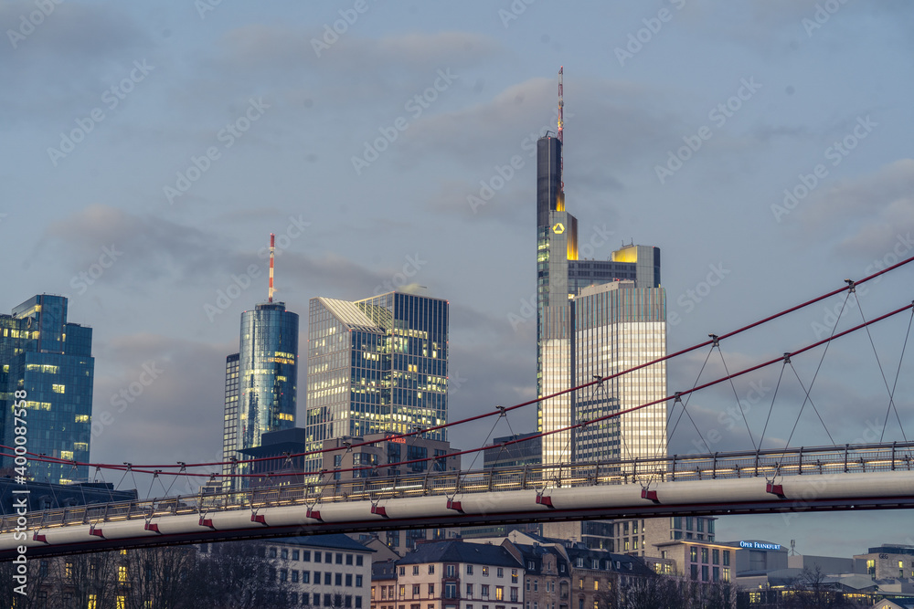 Frankfurt Skyline am Abend 2020 Frankfurt Skyline am Abend 2020