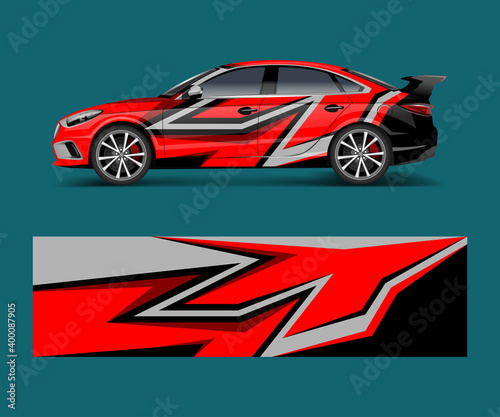 modern stripe for racing car wrap, sticker, and decal design vector.