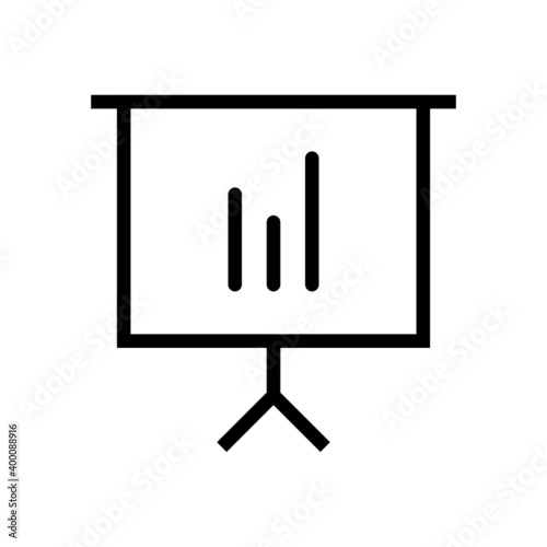 Icon analysis analytics business chart business presentation projections screen statistic icon