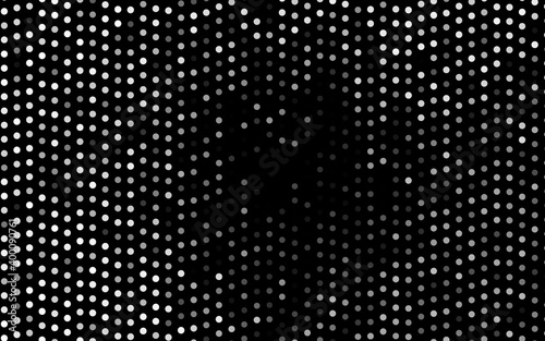 Dark Silver, Gray vector backdrop with dots.