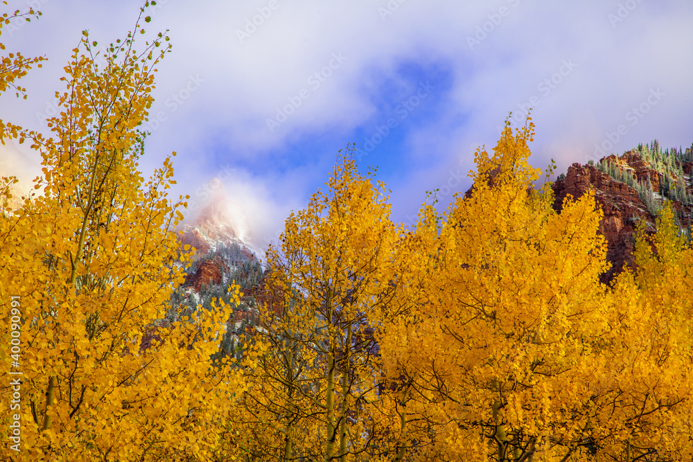 Maroon Bells–Snowmass Wilderness of White River National Forest in autumn