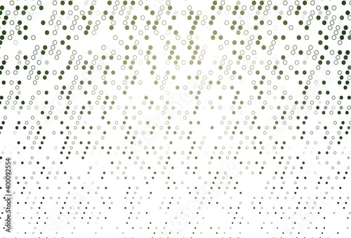 Light Green vector texture with disks.