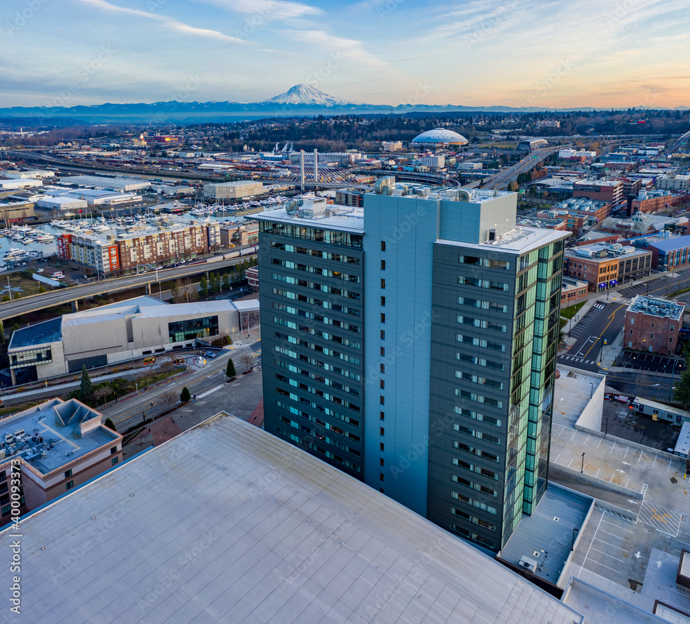 Aerial Hotel Sunset