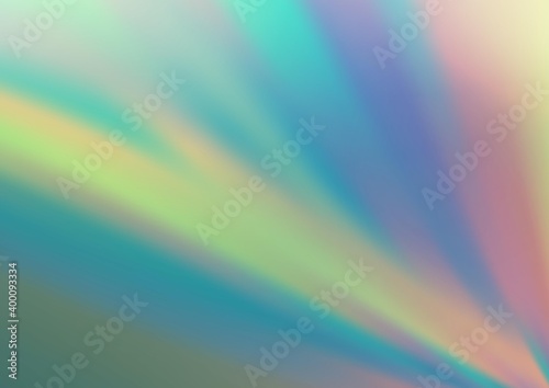 Light Blue, Green vector blurred and colored template.