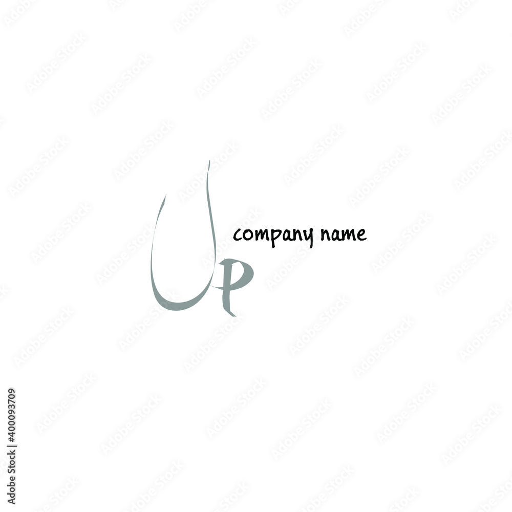UP handwritten logo for identity UP handwritten logo for identity