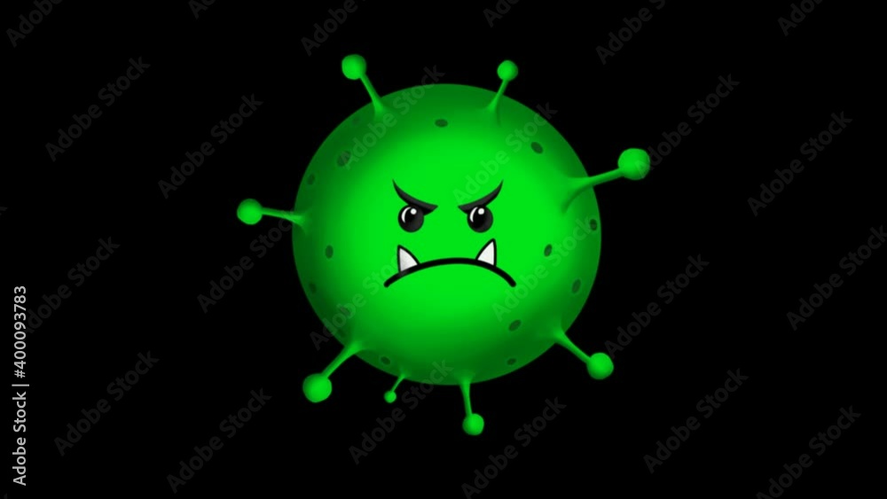 Coronavirus and injector animation Coronavirus and injector animation