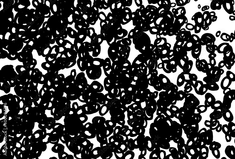 Black and white vector cover with spots.