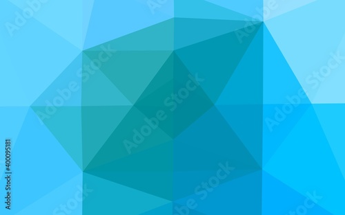 Light Blue, Green vector low poly cover.