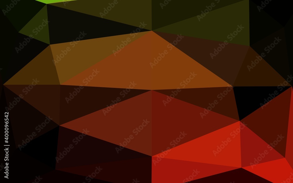Light Green, Red vector blurry triangle template. Light Green, Red vector blurry triangle template.