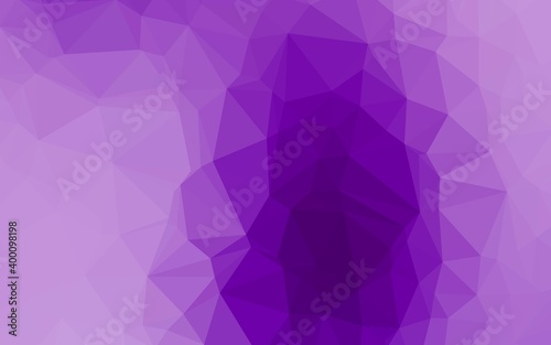 Light Purple vector polygonal pattern.