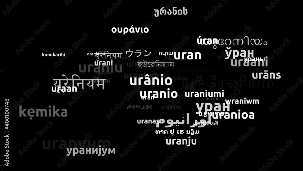 Uranium Translated in 52 Worldwide Languages Endless Looping 3d Zooming Wordcloud Mask Uranium Translated in 52 Worldwide Languages Endless Looping 3d Zooming Wordcloud Mask