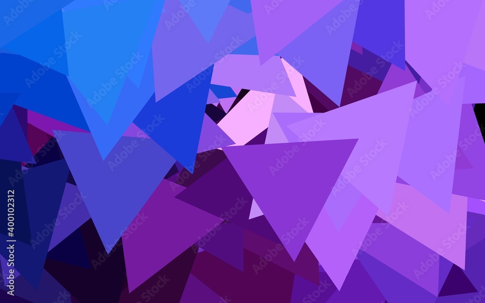 Dark Pink, Blue vector layout with lines, triangles. Dark Pink, Blue vector layout with lines, triangles.