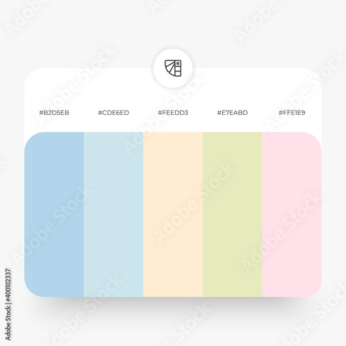 Color palette. Sample flat color palette. Vector illustration eps 10.