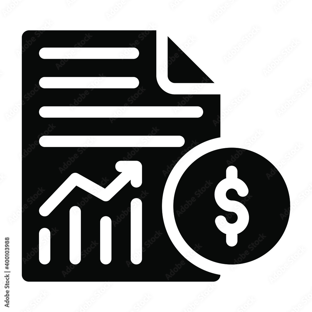 
Business report in editable trendy linear icon  
