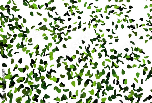 Light Green, Yellow vector background with abstract forms.