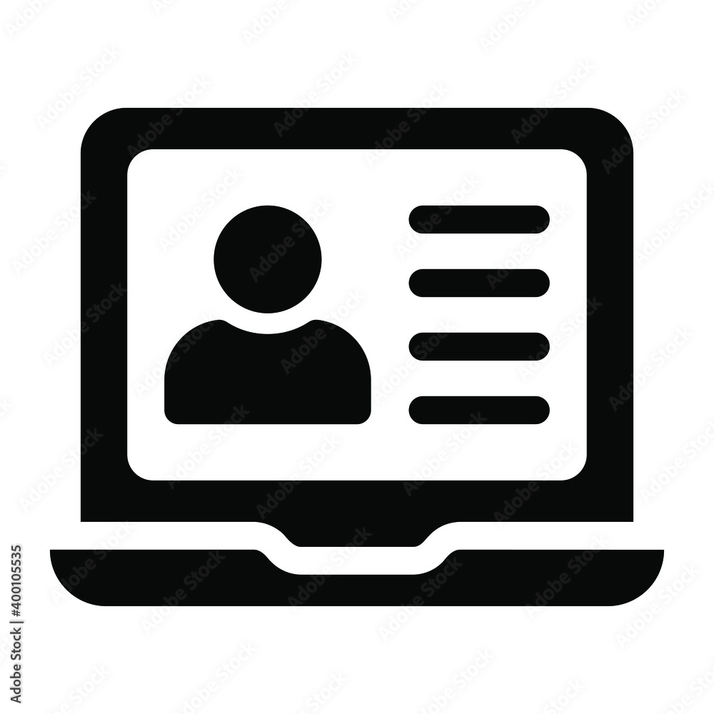 Digital profile linear trendy editable icon
Digital profile linear trendy editable icon