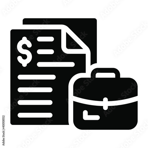 
Business document linear unique customized icon
