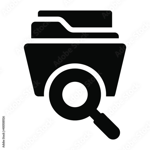 
Folder search in linear icon 
