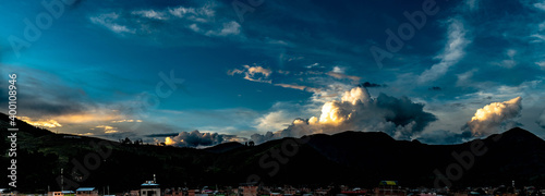 cloudy sky in the middle of the mountains © jofes
