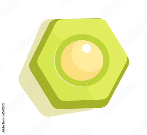 Japanese dessert mochi with matcha green tea powder on white