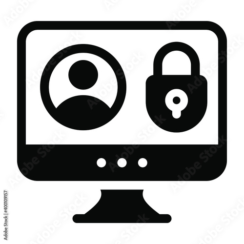 
protection sheet showing account security linear icon 
