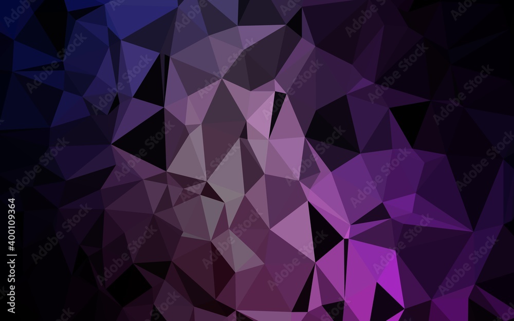 Dark Purple, Pink vector low poly texture. Dark Purple, Pink vector low poly texture.