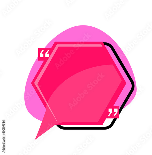 Motivation remark speech bubble isolated on white background