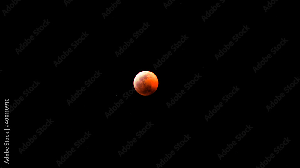 Blood Wolf Moon. Photo taken December 20, 2019. 