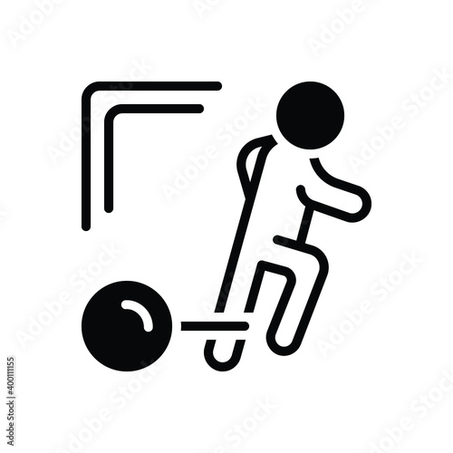 Black solid icon for burden
