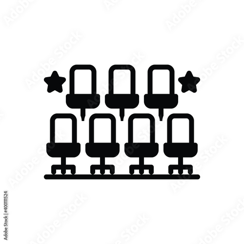 Black solid icon for arrangement
