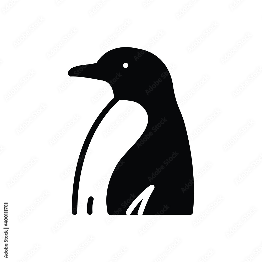 Obraz premium Black solid icon for creature 
