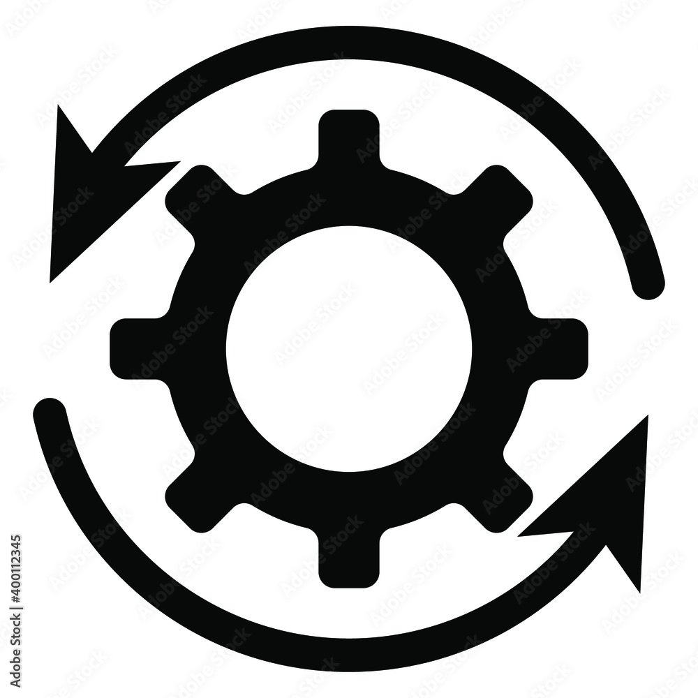 Gear with .cycle reprocessing, arrows. Processing concept. Can be used for topics like refresh, recycling, reloading Gear with .cycle reprocessing, arrows. Processing concept. Can be used for topics like refresh, recycling, reloading