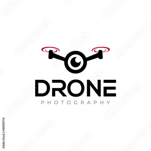 Drone Logo. Drone Photography Logo design vector