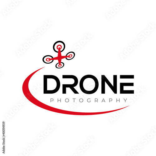 Drone Logo. Drone Photography Logo design vector