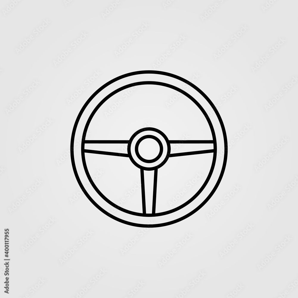 Steering wheel icon for automotive industry and car race, gaming concept. Steering wheel icon for automotive industry and car race, gaming concept.