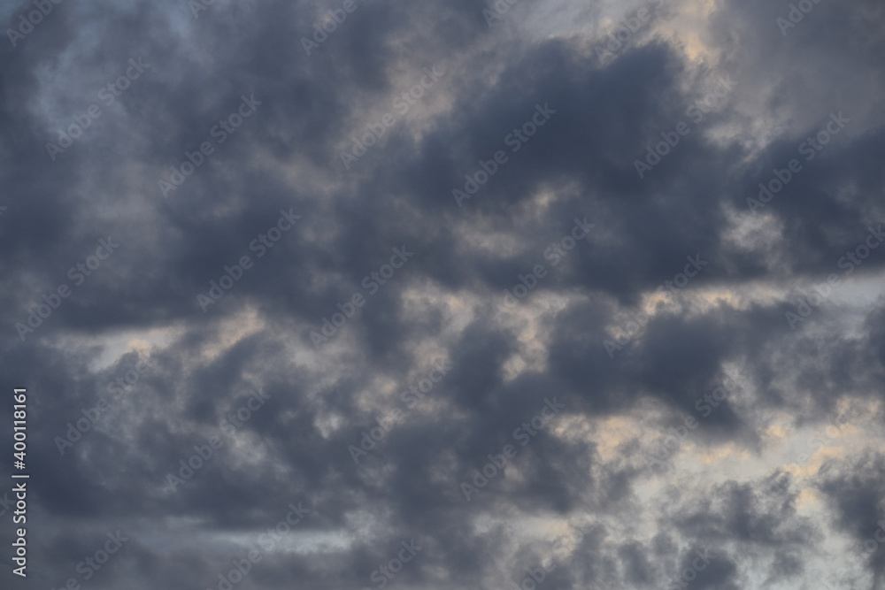 Natural cloudy/rainy sky